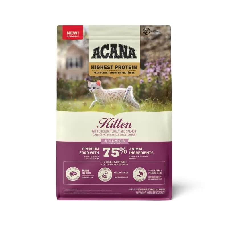 Acana Cat Dry Food Highest Protein Kitten 1.8kg