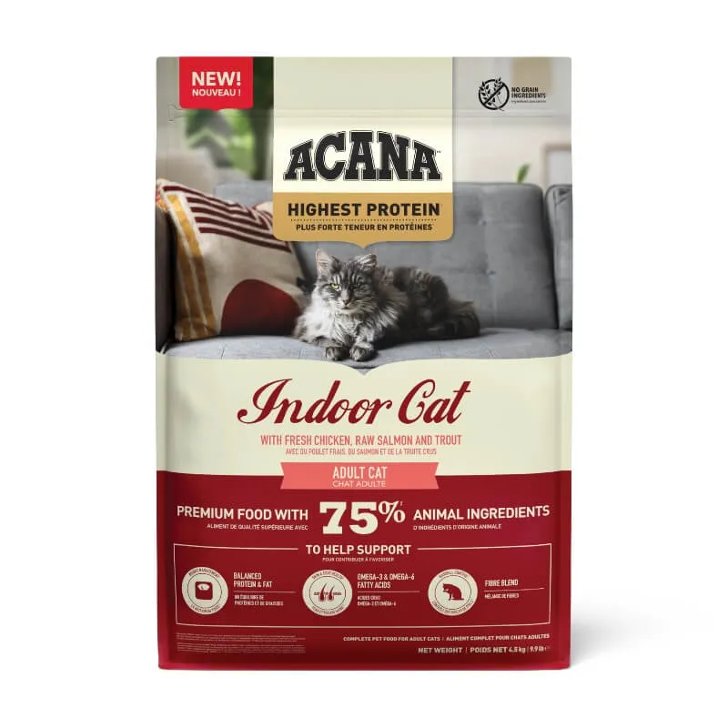 Acana Cat Dry Food Highest Protein Indoor Entrée 1.8kg